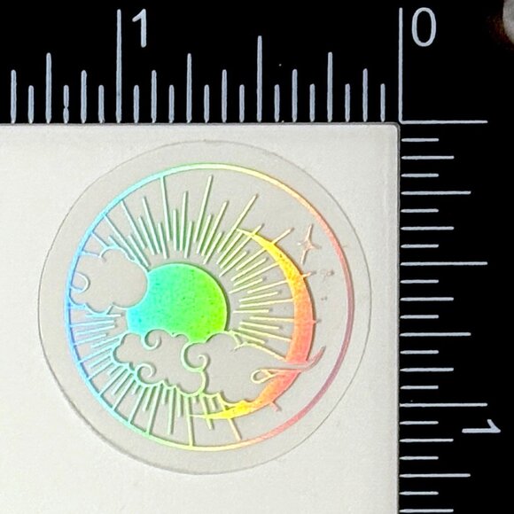 ๐10/$10๐ Silver Celestial Holographic Translucent Waterproof Vinyl Sticker - Picture 1 of 1